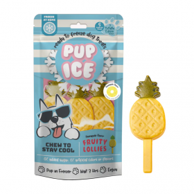 Сладолед  за кучета Pup Ice Fruity Lollies  Pineapple  3 броя дъвчащи ледени близалки с вкус на ананас